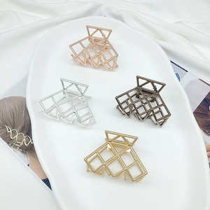 Minimalista Geometrico Vuoto In Lega Per Capelli Artiglio Clip Per Le Donne Borsa Forma Galvanostegia Antiscivolo Moda Accessorio Dei Capelli