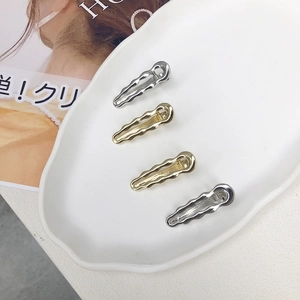 Elegante Fermaglio per Capelli in Lega di Zinco con Design a Onda per Donna Minimalista Oro Argento Galvanizzato Fermaglio Laterale