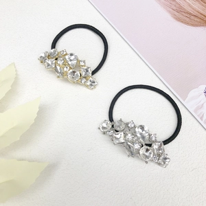 Elastico per Capelli ad Alta Elasticità per Donna con Strass Supporto per Coda di Cavallo in Lega Corda per Capelli Minimalista