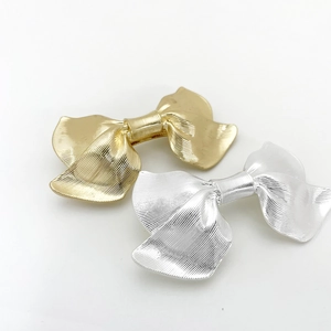 Fashion Alloy Striped Bowknot Hair Clip Luxury Metal Spring Clip For Women Gold Silver Minimalist Hair Accessory Jewelry