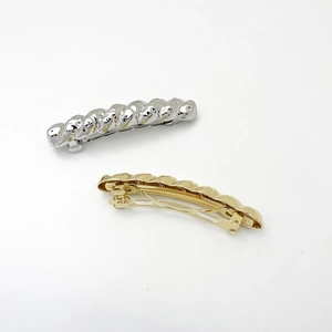Fermagli per capelli a treccia in metallo oro e argento per acconciature eleganti donna