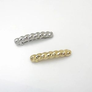 Fermagli per Capelli Punk in Metallo Lega di Zinco Intrecciato Clip a Molla Oro Argento Minimalista Forcina Donna Quotidiano Festa Accessori Capelli