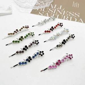 Élégante Barrette à Cheveux en Alliage Strass Papillon Fleur pour Femmes Épingle à Cheveux Mode Accessoires Coiffure