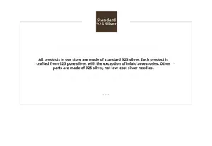 Detailed chart showing premium S925 sterling silver material certification for heart earrings