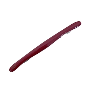 Fermaglio per capelli minimalista in acetato bordeaux con scritte dorate fatte a mano