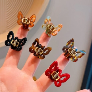 Mini Acetate Butterfly Hair Claw Clips Small Non-Slip Hair Claws For Women Side Fringe Bangs Clips Fairy Style Hair Accessories