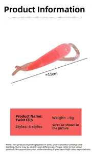 Dettaglio di un fermaglio a banana rosa da 11cm che mostra il peso di 9g e le dimensioni