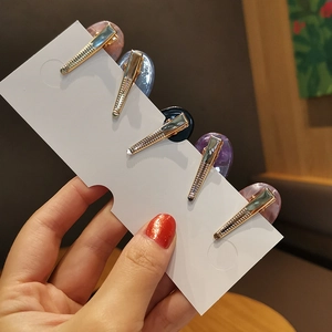 Lot de cinq barrettes à cheveux mignonnes en acétate aux couleurs assorties pour femmes