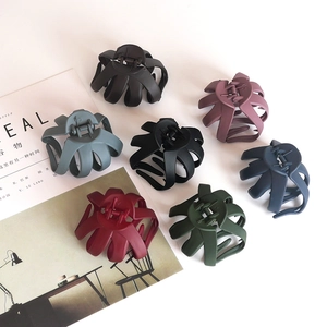 Large Matte Frosted Hair Claw Clip For Women Irregular Octopus Design Plastic Hair Accessories For Daily Hairstyling