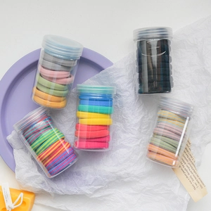 High Elastic Hair Ties Scrunchies For Women Girls Colorful Striped Morandi Fabric Hair Bands Ponytail Holder Accessories