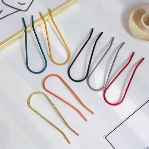 Minimalist Alloy U-Shaped Hair Stick Metal Hairpin For Women Daily Bun Styling Accessory Japanese Style Gold Silver Rose Gold
