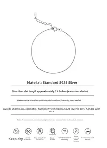 Detailed view of S925 sterling silver snake chain bracelet showing lobster clasp and extension