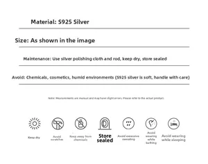 Care instructions and material guide for S925 sterling silver tassel necklaces