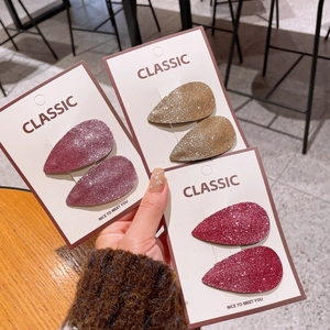 Zoete glitter haarspeldjes set in paars, goud en rood voor meisjes en kinderen