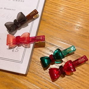 French Style Acetate Bow Hair Clip Translucent Jelly Duckbill Clip Handmade Sweet Hair Accessories For Women Daily Party