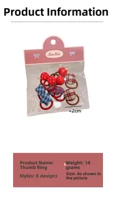 Detailed view of assorted checkered flower hair ties in a clear packaging with pink card