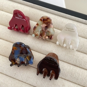 Pince à Cheveux Mini en Acétate Style Français Élégant Écaille de Tortue Accessoires Cheveux Femme Barrette Antidérapante