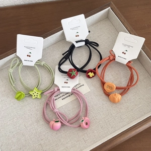 Elastici per Capelli Frutta Carini per Bambini Anelli per Capelli Annodati in Metallo per Ragazze Accessori per Capelli