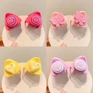 Cute Mini Hair Claw Clips For Kids Girls Cartoon Cat Ear Heart Butterfly Bow Knot Hairpins Sweet Hair Accessories