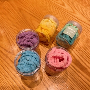 Lot de 5 chouchous colorés à haute élasticité en tissu éponge, couleurs macaron