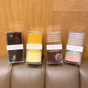 High elasticity seamless towel hair bands in assorted colors with luxury gift box packaging