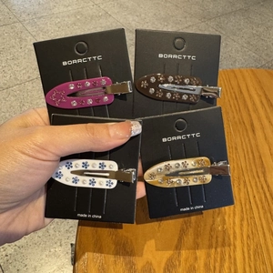 Vintage Old Money Marble Pattern Cellulose Acetate Duckbill Hair Clip For Women Rhinestone Artificial Pearl Floral Star Hairpin