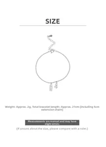 Guide des tailles pour bracelet perles en argent S925 avec pendentif et pierre gemme