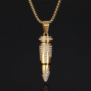 Hip Hop 316 Roestvrij Staal Kogel Hanger Zonder Ketting Verguld Zirkoon Iced Out Mode Sieraden Voor Heren Dames