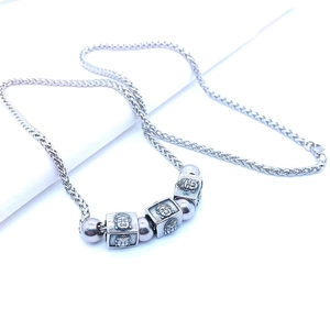 Vintage Stainless Steel Buddha Head Relief Pendant Necklace Men Women Hip Hop Religious Ethnic Woven Wheat Chain Jewelry