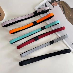 Non-Slip Thin Sports Headband Set For Yoga Running Fitness Sweatband With Silicone Strip Elastic Hair Bands For Women Men