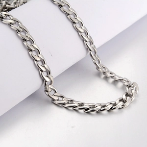 Hip Hop Titanstahl Panzerkette Halskette Unisex Punk Stil Streetwear Schmuck Gold Silber Figaro Kette Choker