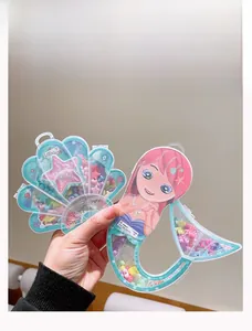 Kit di perline per bambini con contenitori a forma di conchiglia e sirena fai da te