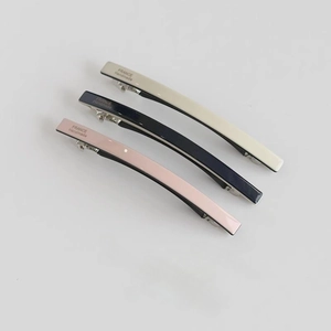 Vintage Handmade Acetate Hair Clip For Women Simple Solid Color Barrette Retro Rectangle Geometric Fashion Hair Accessories