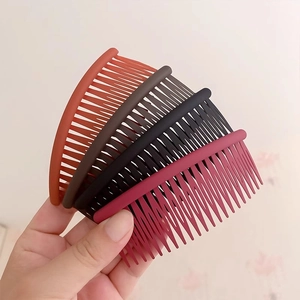 Peignes à cheveux mats minimalistes en 4 couleurs pour coiffure et fixation de frange