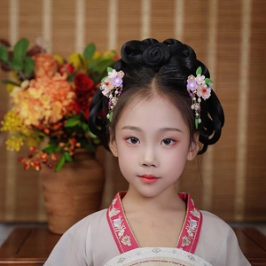 Épingles à cheveux chinoises traditionnelles pour filles avec fleurs en soie et perles