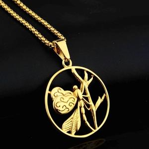 Hip Hop Edelstahl Libelle Hohlkreis Anhänger Halskette Gold Box-Kette Halsketten Für Herren Damen Schmuck Geschenke