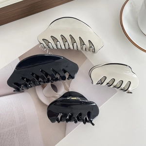 French Acetate Hair Claw Clips Large Shark Clip For Thick Hair High End Minimalist Hairpin Retro Hair Accessories For Women