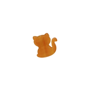 Pinza para el pelo con diseño de gato naranja en acetato para niñas con acabado brillante