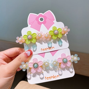 Bloemen haarspeldjes in Chinese stijl met kwastjes en kralen voor meisjes Hanfu kostuums