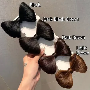 Fermaglio per Capelli Fiocco in Capelli Sintetici per Donna Elegante Extension per Chignon Fermaglio Moda Accessori per Capelli