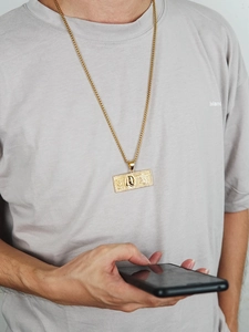 Hiphop gouden ketting met een grote 100 dollar biljet hanger voor dames en heren