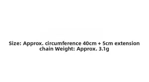 Détails du collier en argent s925 : longueur 40cm avec extension 5cm, poids 3,1g