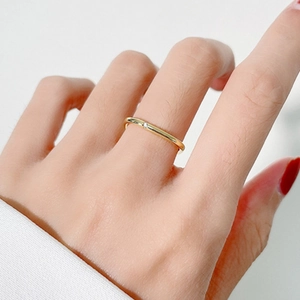 925 Sterling Silver Square Ring For Women Gold Plated Minimalist Geometric Zirconia Inlaid Ring Fashion Jewelry Gift