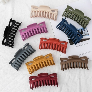 Matte Large Hair Claw Clip For Women Simple Elegant Nonslip Shark Clip Geometric Styling Hair Accessories