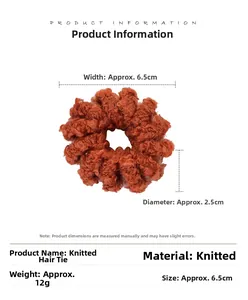 Elastico per capelli in maglia a spirale con larghezza 6,5 cm e peso di 12 g