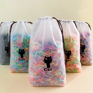Colorful Children Elastic Hair Bands High Elasticity Disposable Rubber Bands Macaron Colors Hair Ties For Kids Girls Accessories