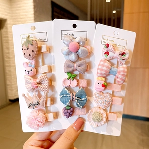 Handgefertigte Stoff Haarklammern Für Kinder Vielfalt Erdbeere Hase Bogen Blume Entenschnabel Clip Boutique Haarschmuck Für Mädchen