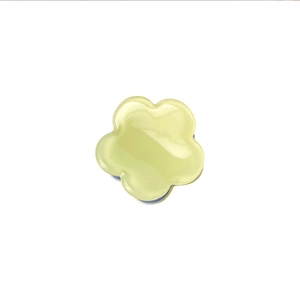 Mini pince à cheveux fleur en résine jaune brillante pour coiffures de princesse