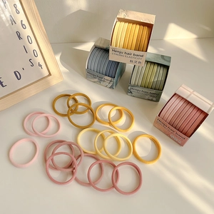 Colorful high elasticity hair bands set in Morandi tones with premium packaging