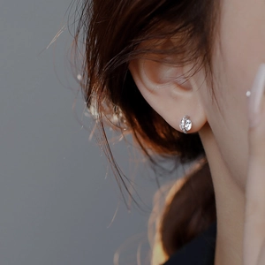 Exquisite Planet Stud Earrings Copper With 925 Sterling Silver Post Cubic Zirconia Inlaid Jewelry For Women Elegant Fashion